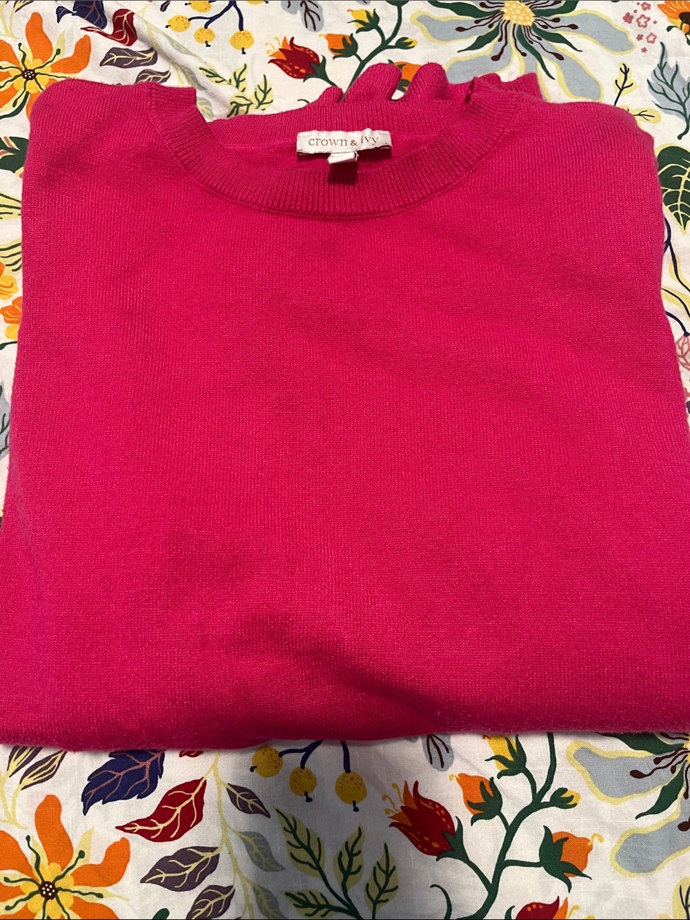 Crown & Ivy cozy pink sweater